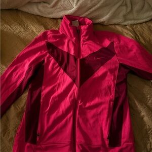 Nike Women's Fuchsia and Burgundy Ski Jacket